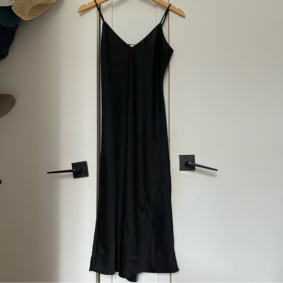Aritzia Wilfred Satin Only Slip Midi Dress - Picture 3 of 5